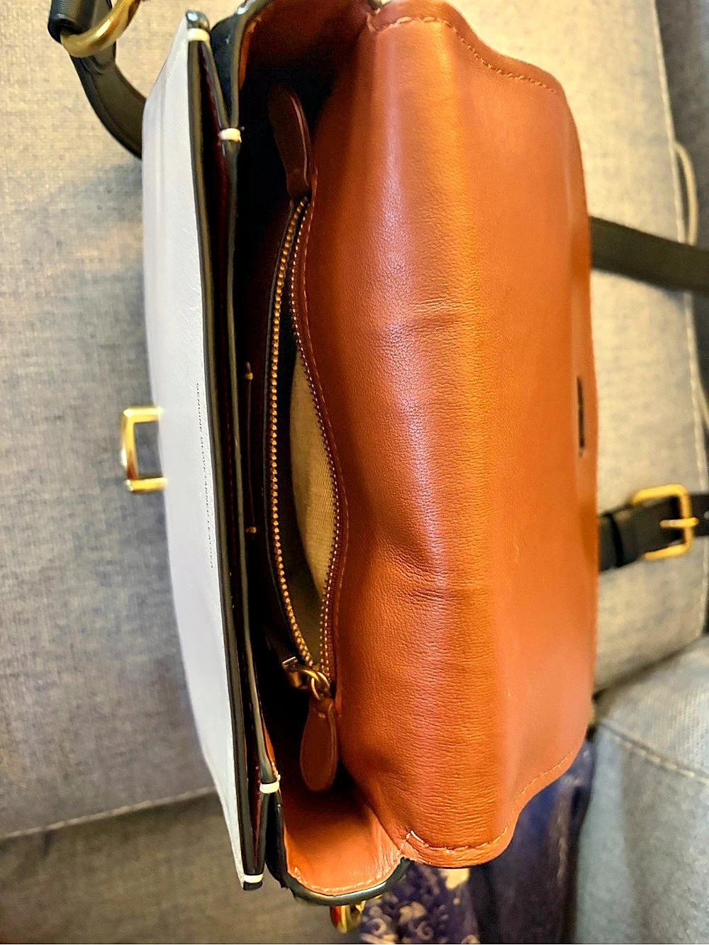 Coach Madison Leather Sophia Satchel Brown - Picture 3 of 3